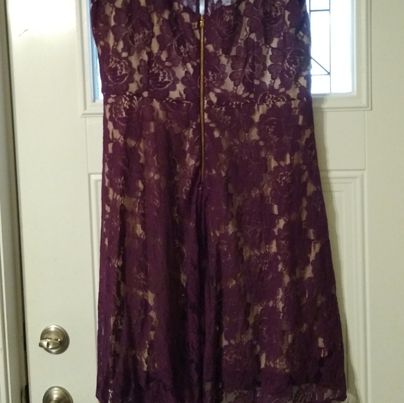 Purple Lace Dress - Picture 3 of 4